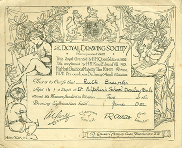 The Royal Drawing Society certificate